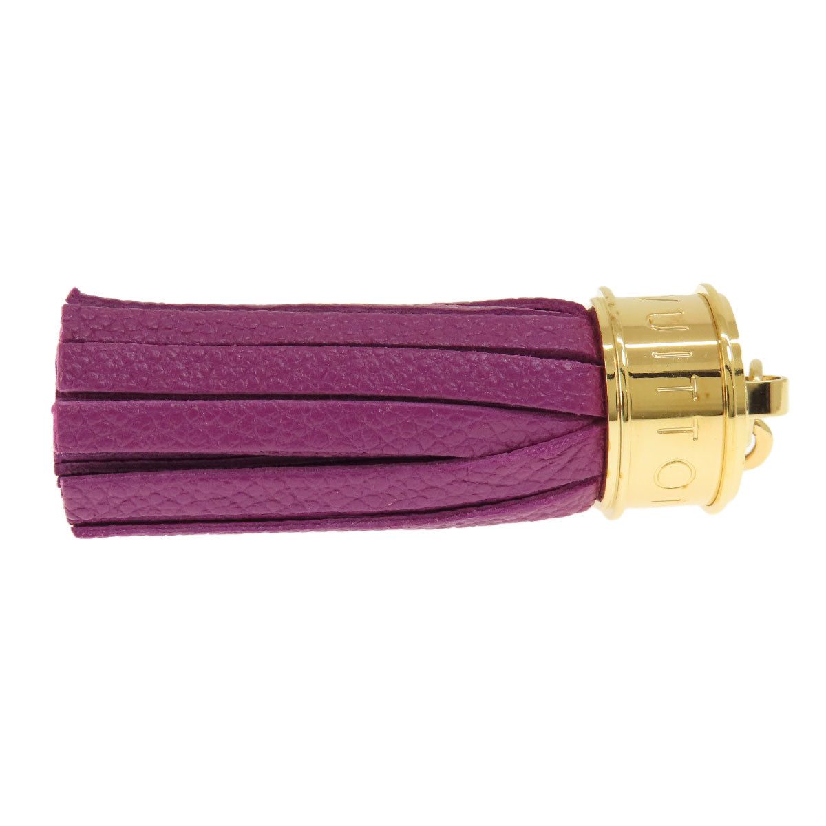 LOUIS VUITTON key ring M65124 metallic purple Tassel ribbon Women