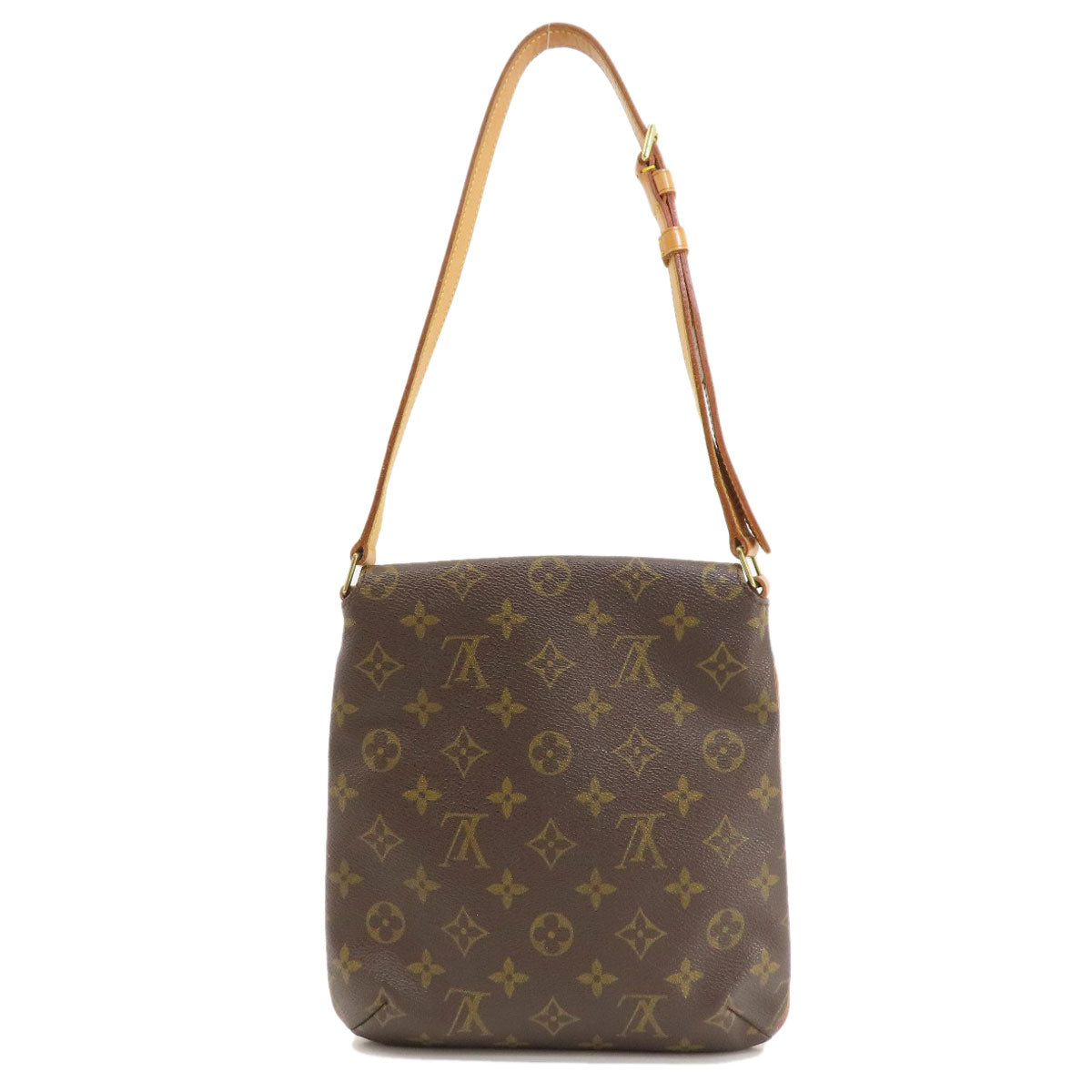 LOUIS VUITTON Shoulder Bag M51258 Monogram canvas Brown Musette salsa short Women