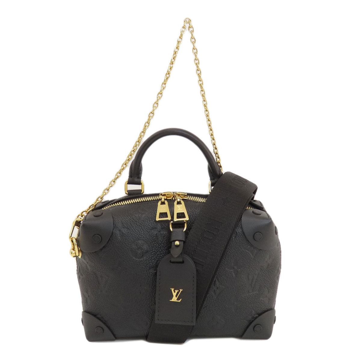 LOUIS VUITTON Shoulder Bag M45393 Monogram Ann Platt black Petit Maru Suple Women