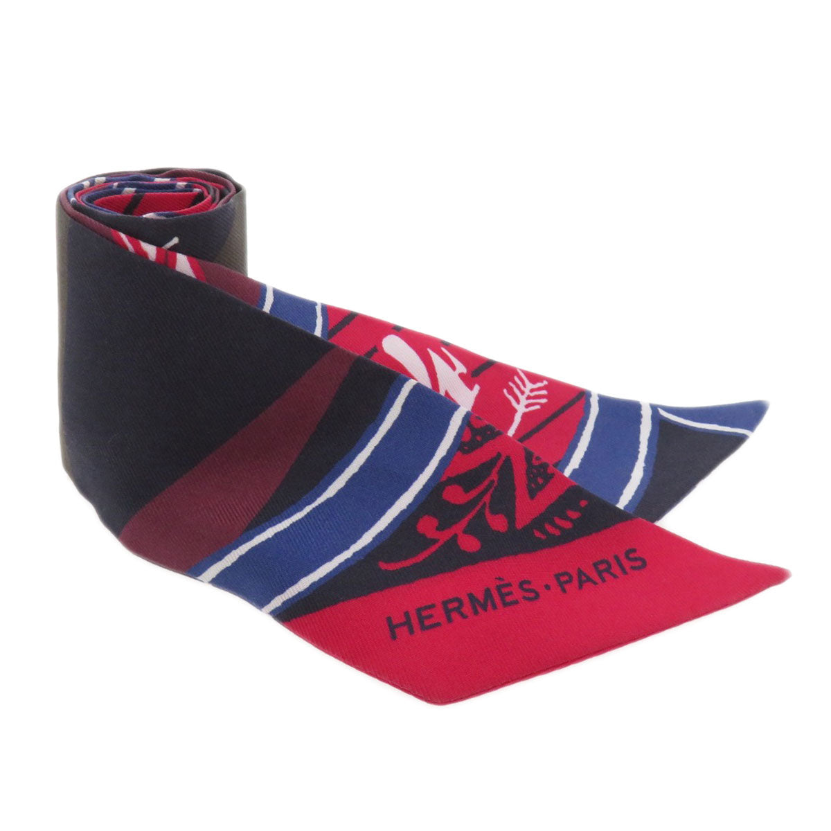 HERMES scarf silk Red Twilly Women