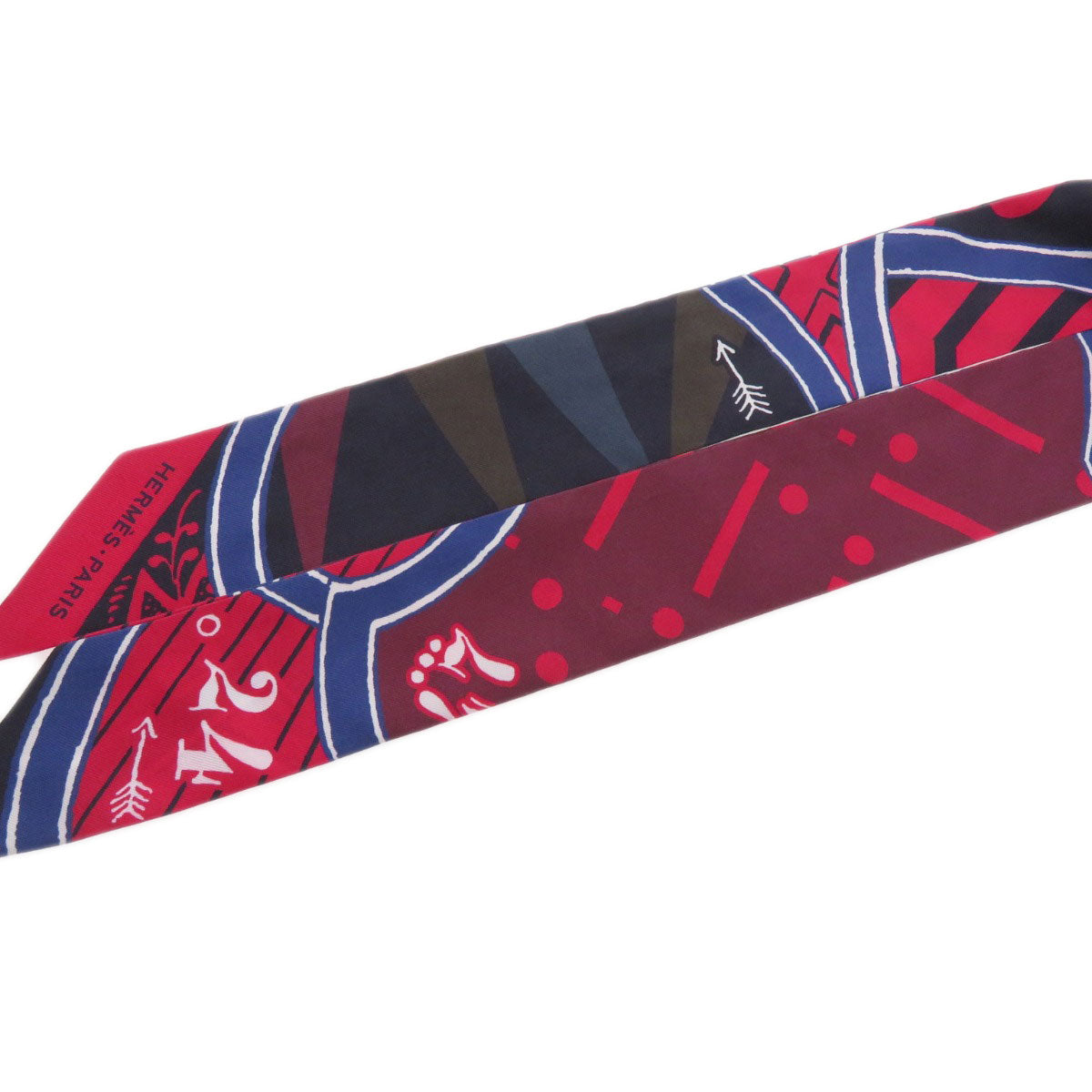 HERMES scarf silk Red Twilly Women