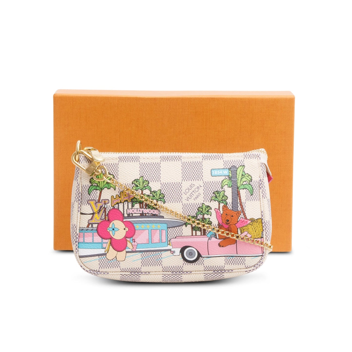 Louis Vuitton 2021 Damier Azur Animation Hollywood Mini Pochette Accessoires