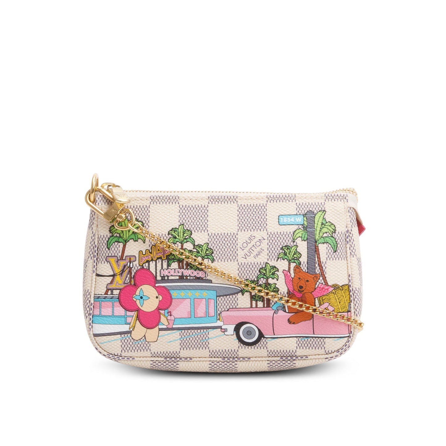 Louis Vuitton 2021 Damier Azur Animation Hollywood Mini Pochette Accessoires