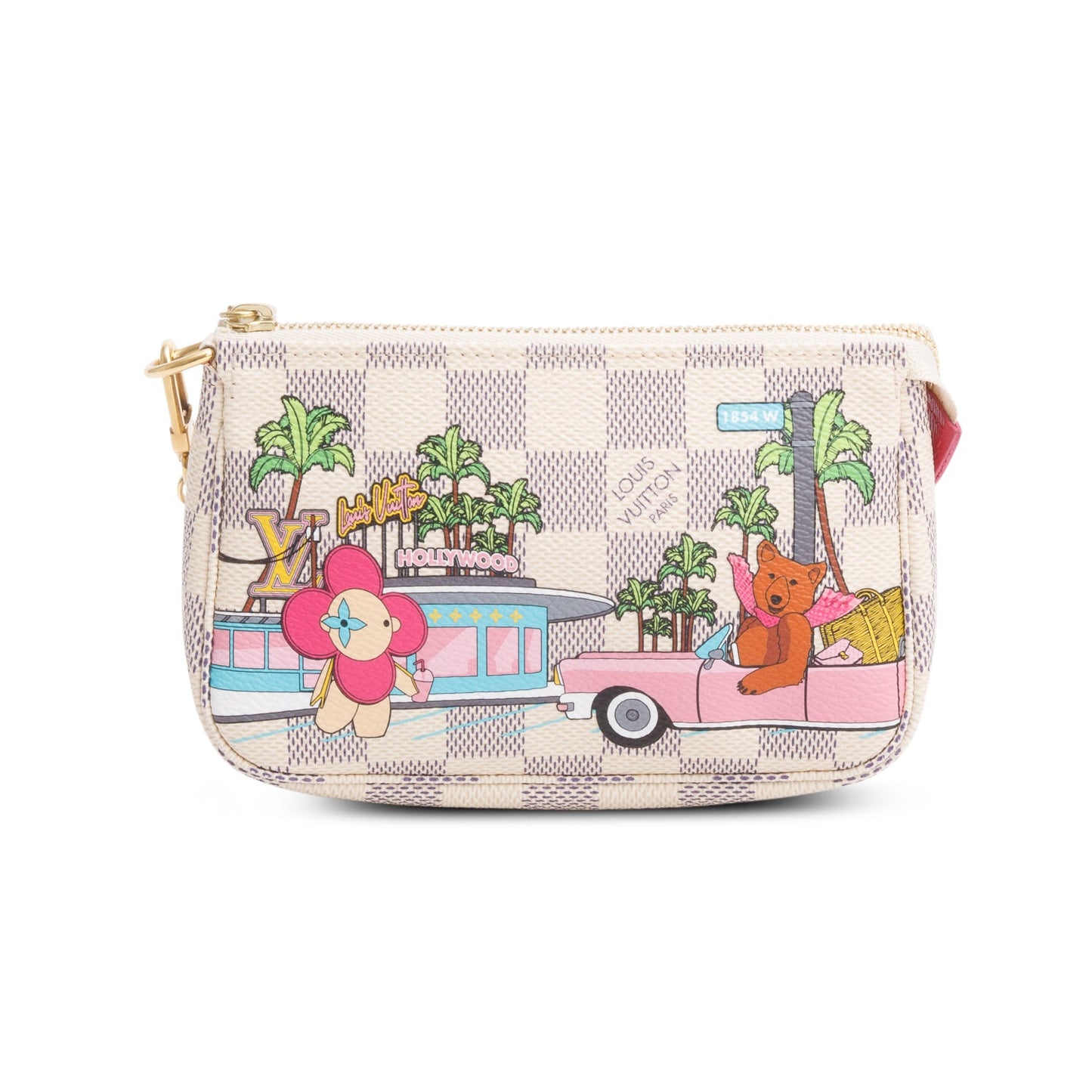 Louis Vuitton 2021 Damier Azur Animation Hollywood Mini Pochette Accessoires
