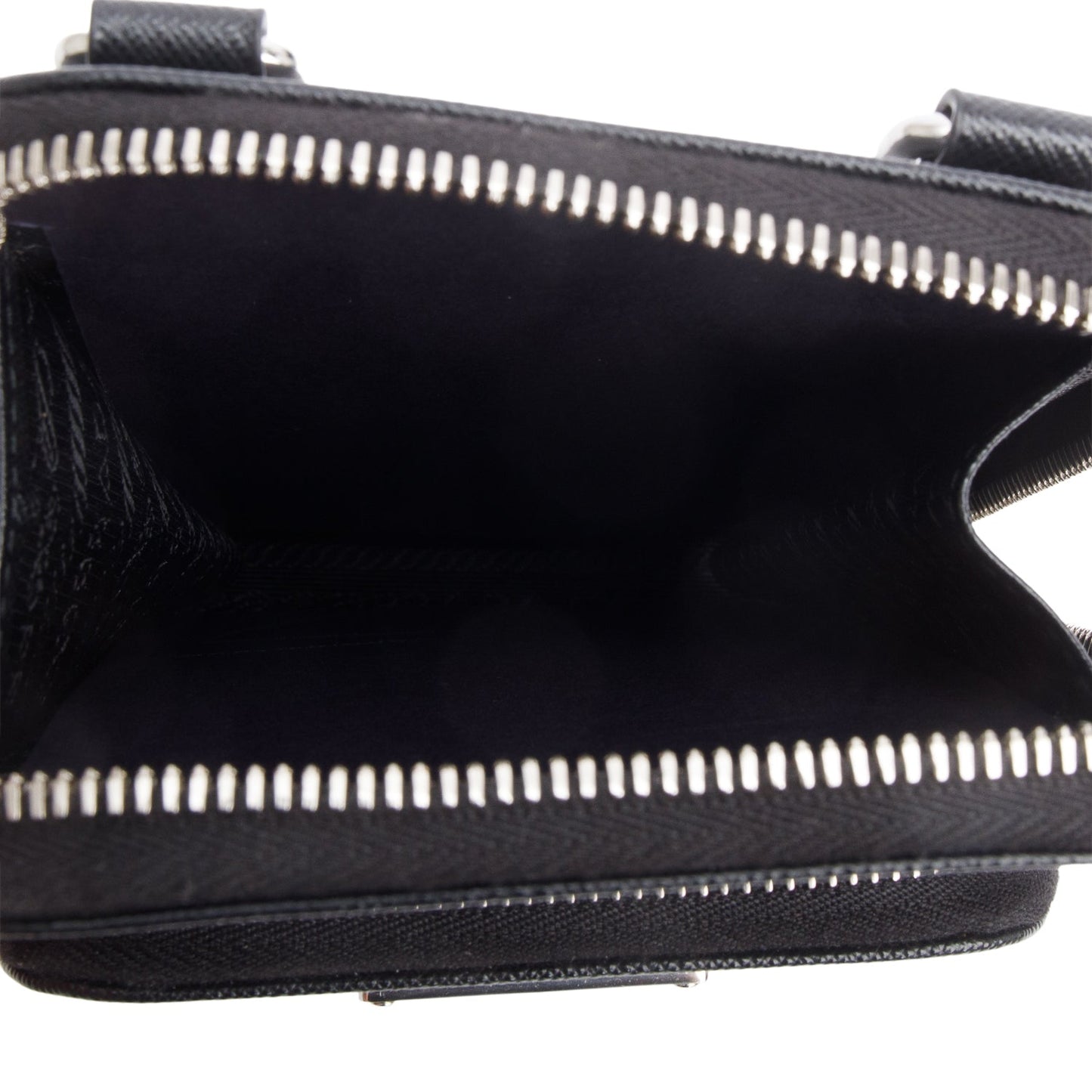 Prada Black Saffiano Leather Smartphone Case Crossbody Bag