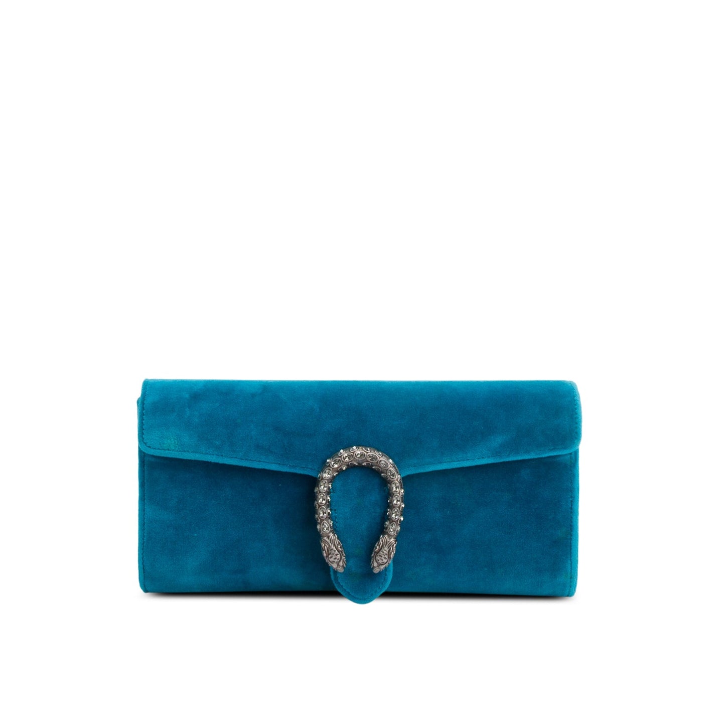 Gucci Blue Velvet Dionysus Long Clutch