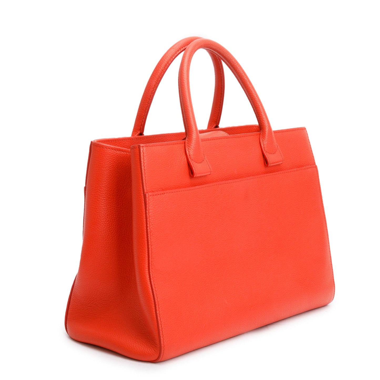 Chanel Red Grained Calfskin Small Neo Executive Shopper Tote