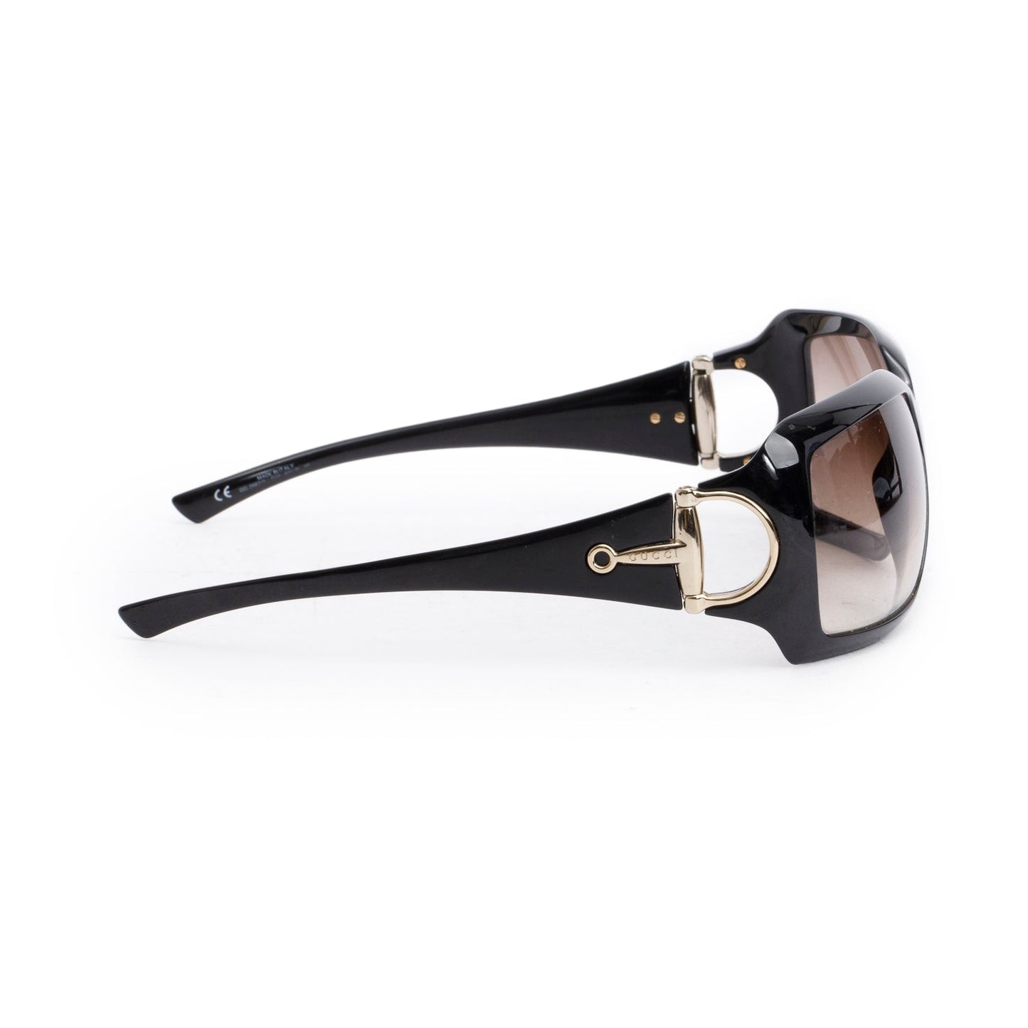 Gucci GG2562/S Black Acetate Horsebit Square Sunglasses