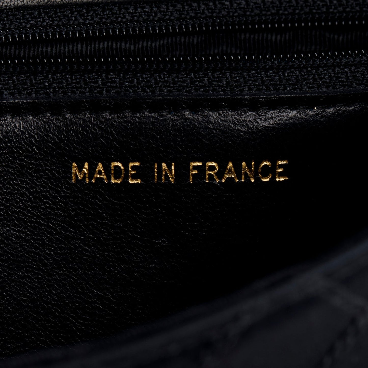 Chanel Vintage Black Satin CC Pouch