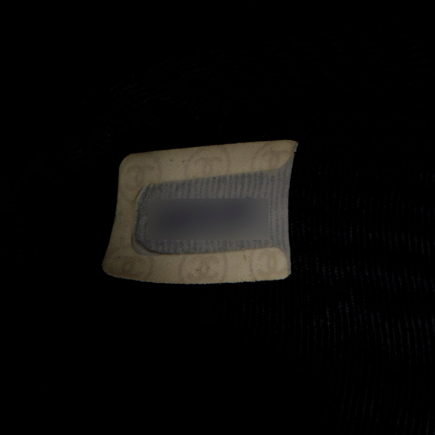 Chanel Vintage Black Satin CC Pouch