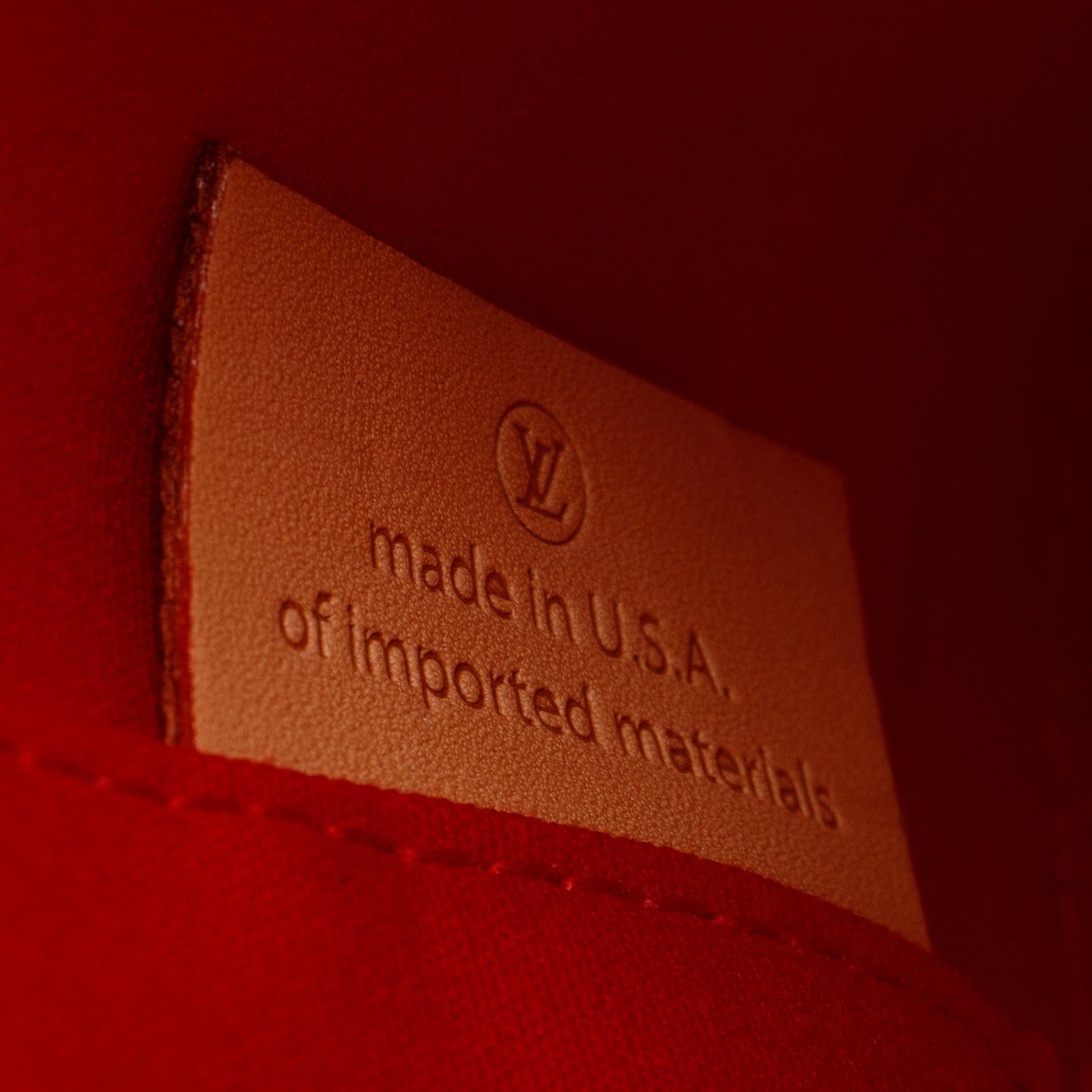 Louis Vuitton Red Monogram Vernis Leather Alma BB