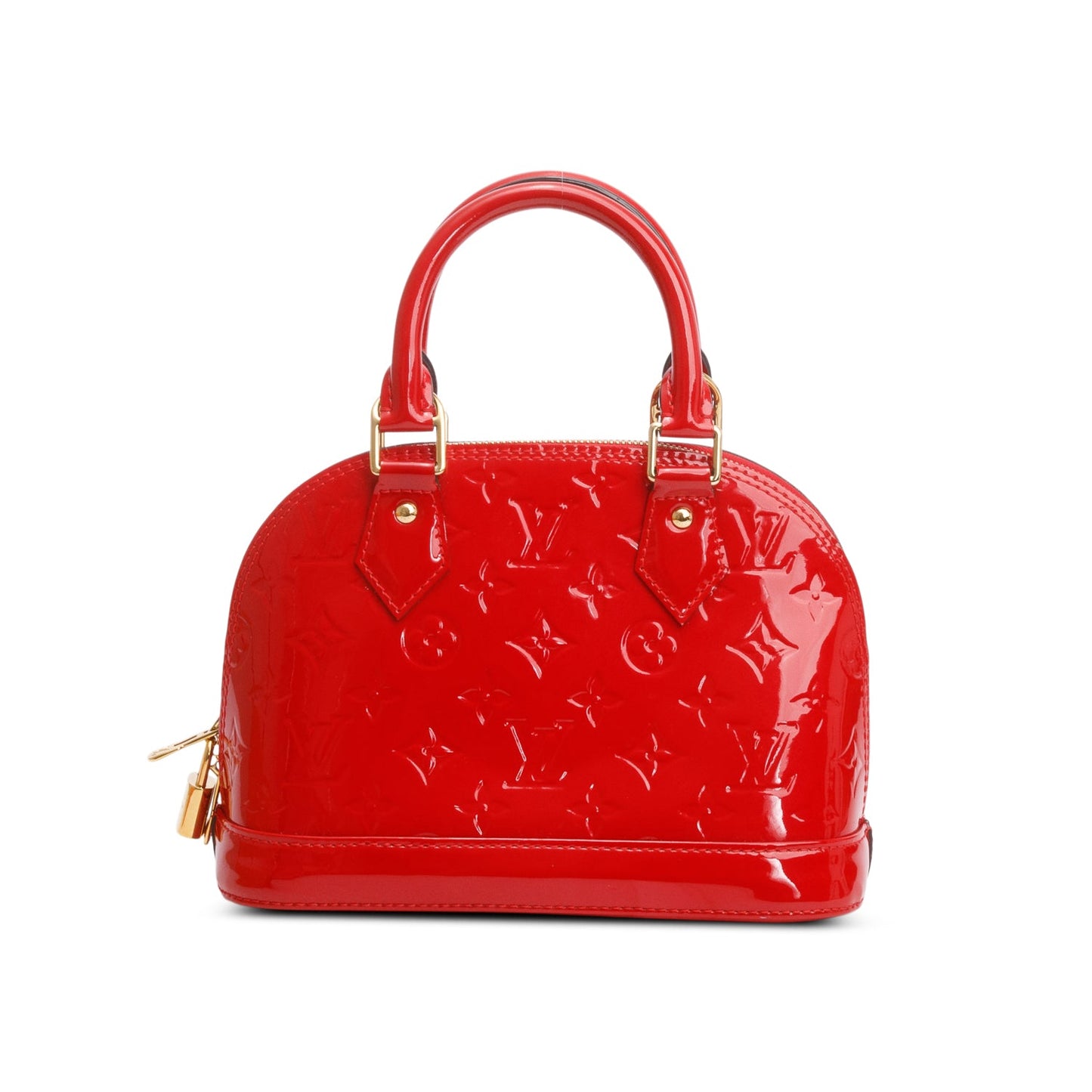 Louis Vuitton Red Monogram Vernis Leather Alma BB