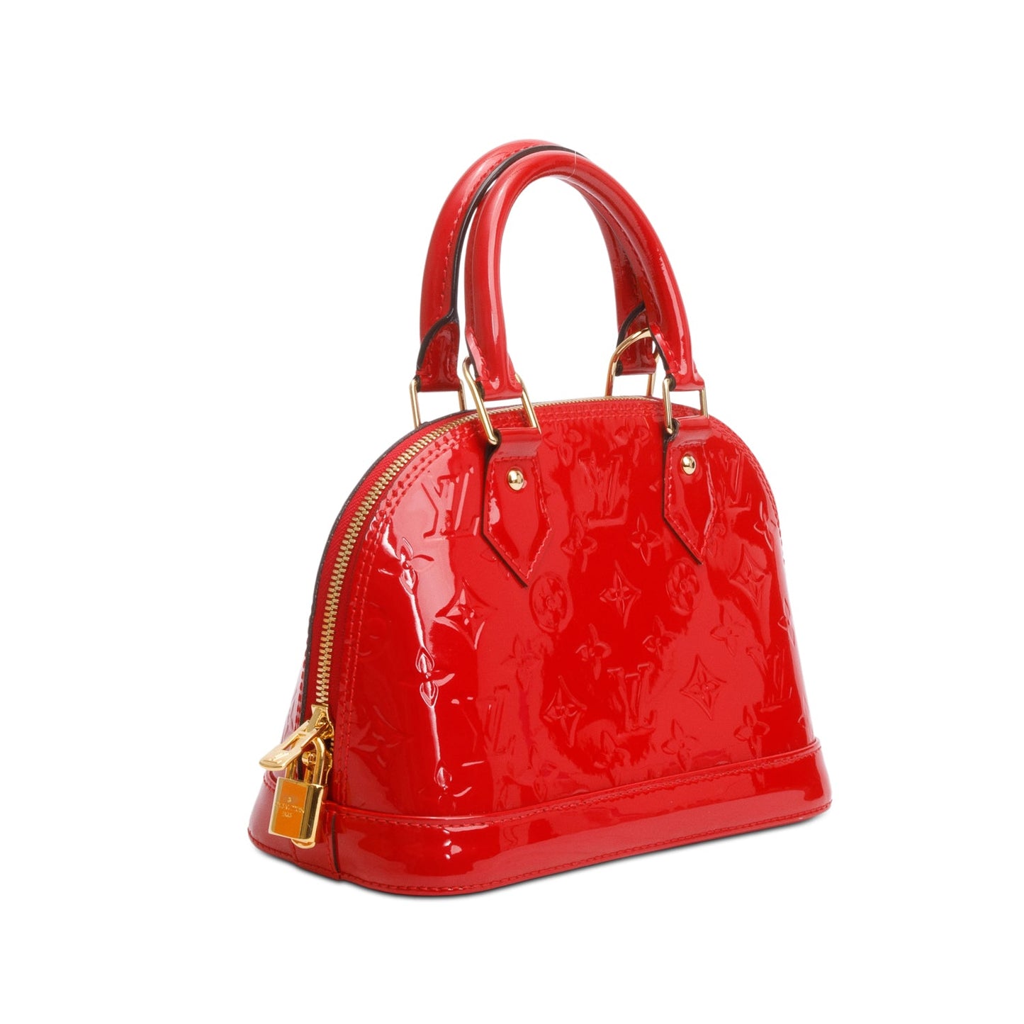 Louis Vuitton Red Monogram Vernis Leather Alma BB