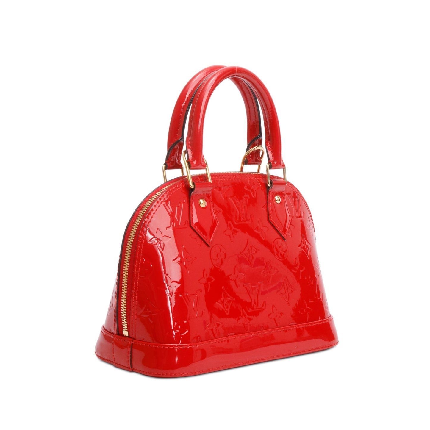 Louis Vuitton Red Monogram Vernis Leather Alma BB