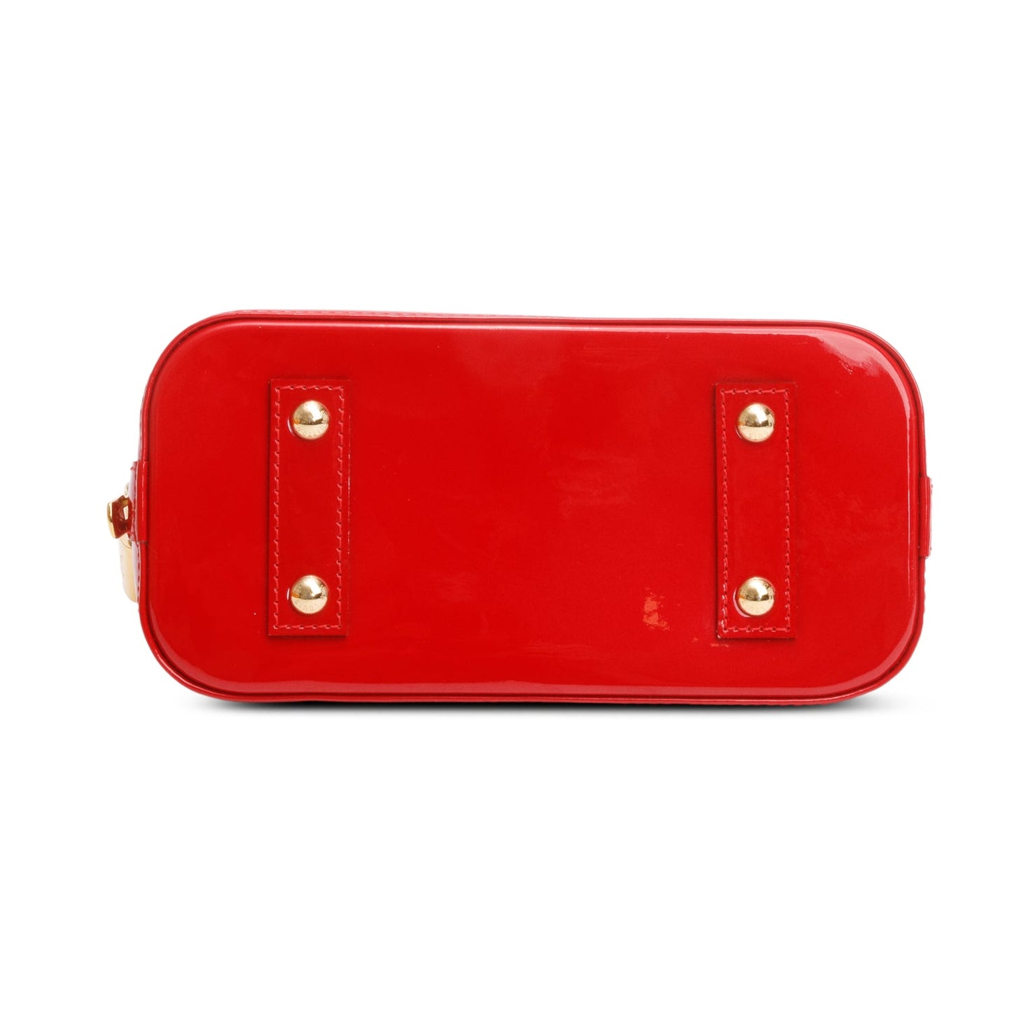 Louis Vuitton Red Monogram Vernis Leather Alma BB