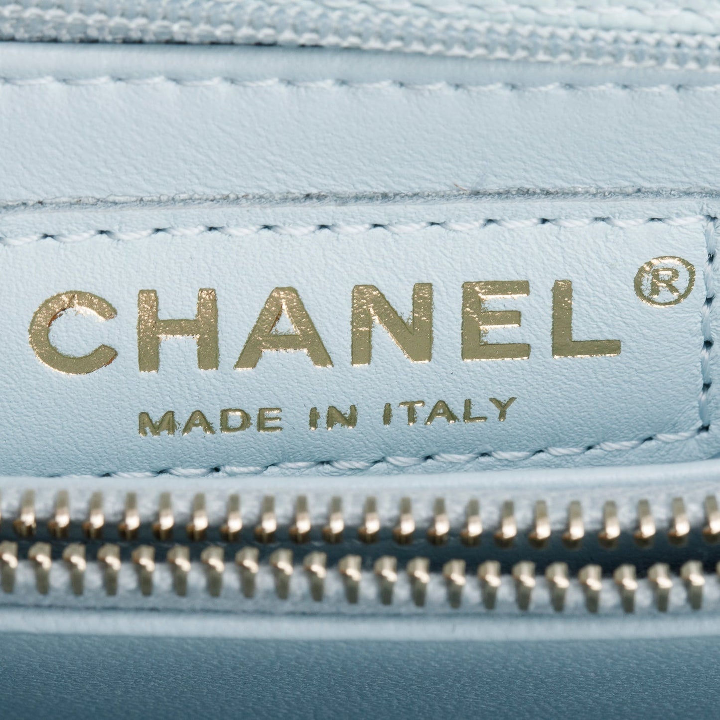 Chanel Blue Caviar Quilted Small Coco Handle Flap