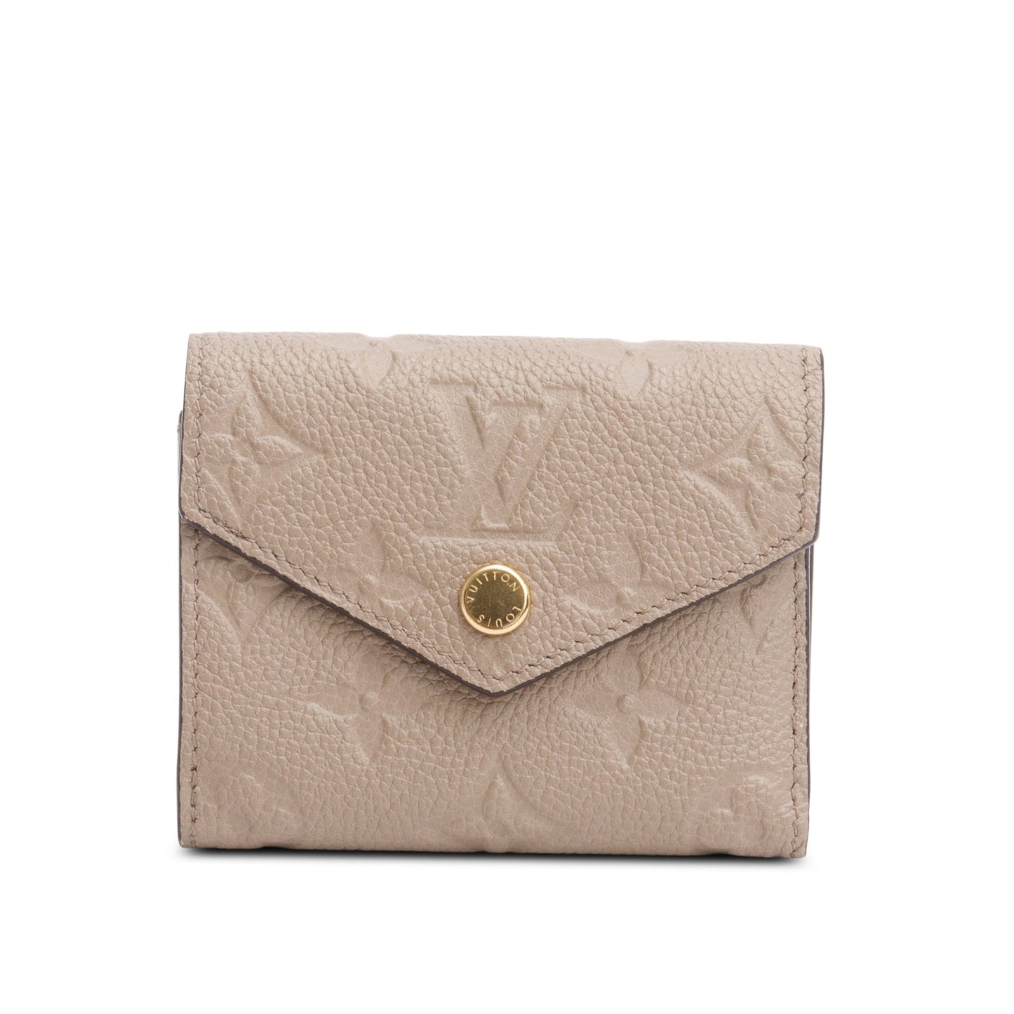 Louis Vuitton 2022 Taupe Monogram Empreinte Leather Victorine Wallet