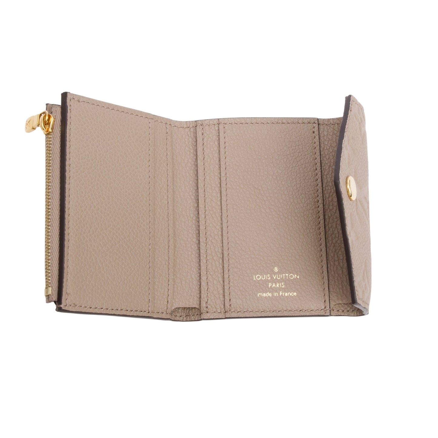 Louis Vuitton 2022 Taupe Monogram Empreinte Leather Victorine Wallet