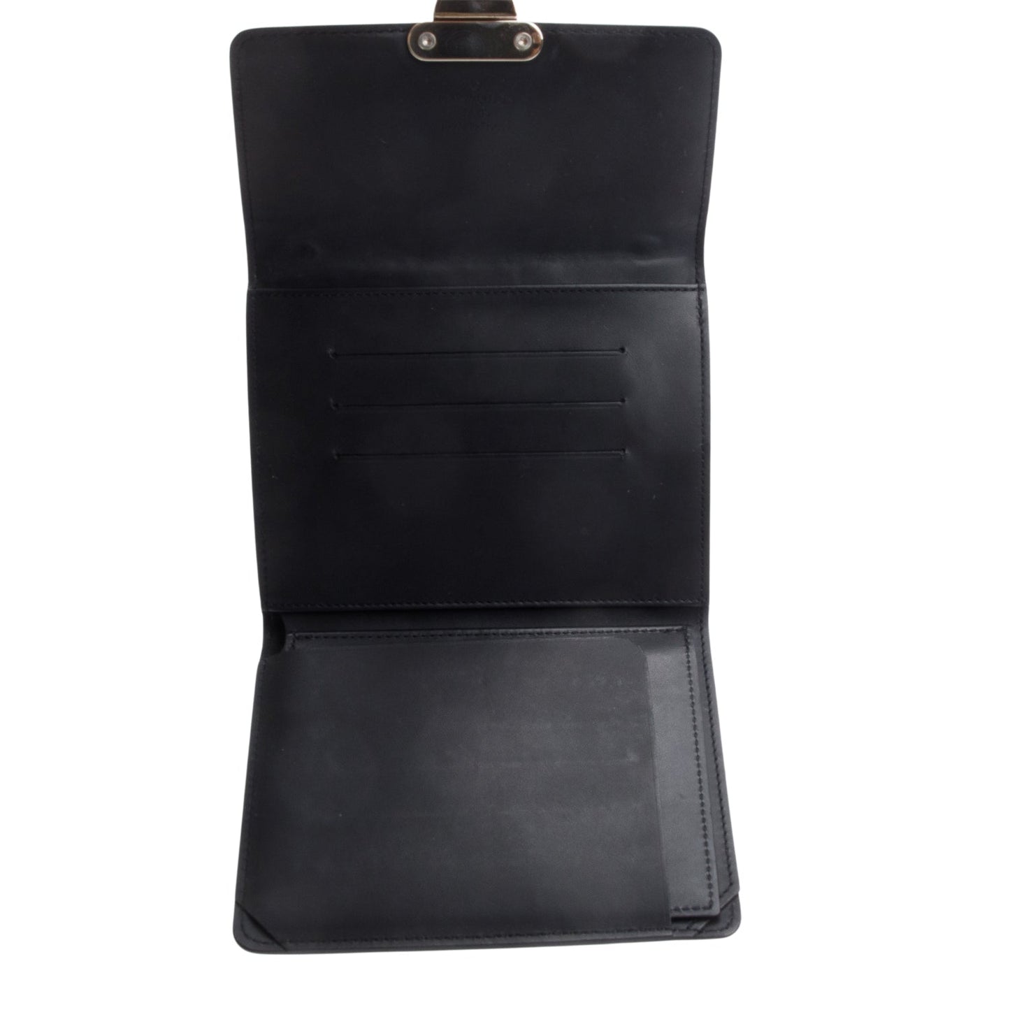 Louis Vuitton Black Monogram Vernice Glace Leather Anouchka Pochette