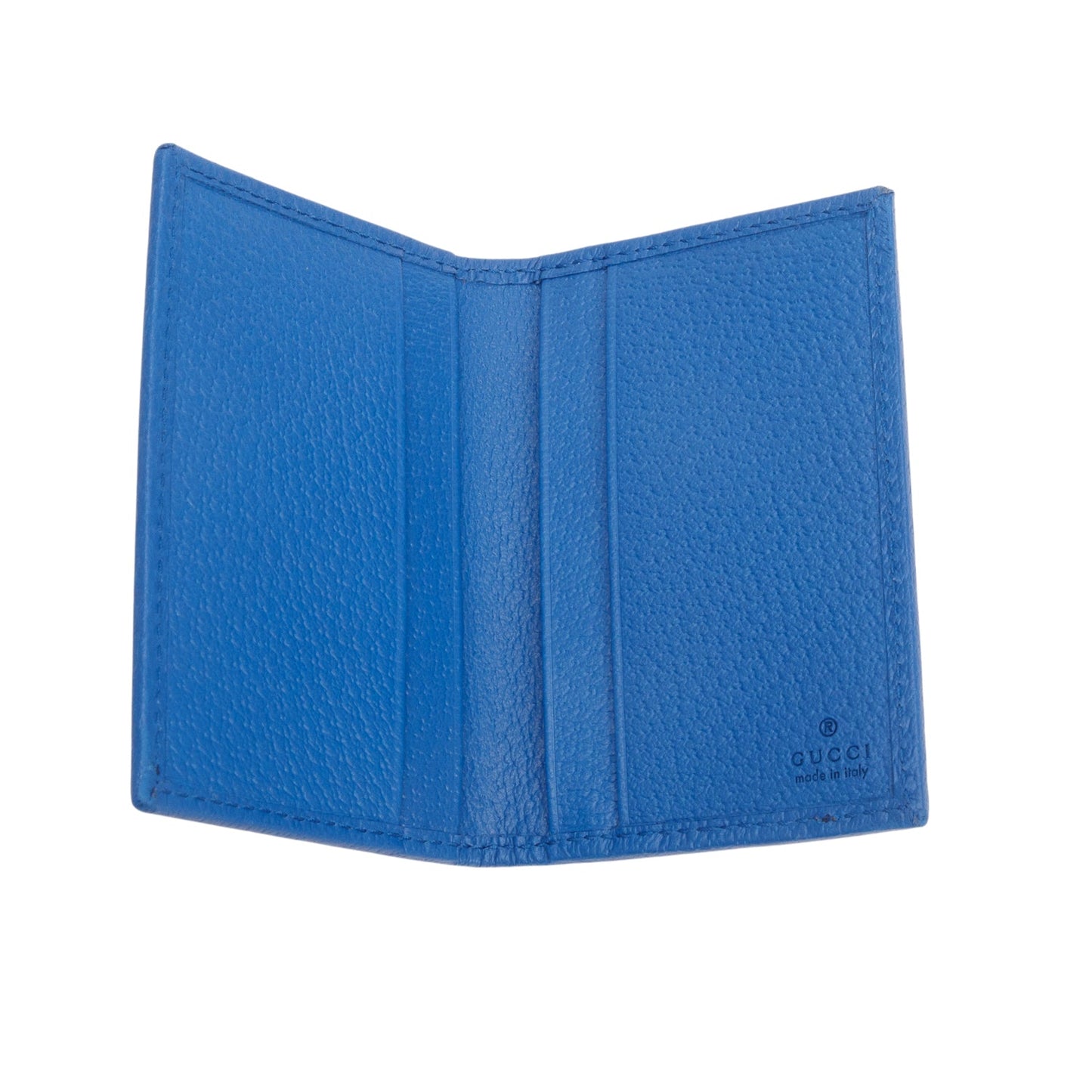 Gucci GG Supreme Monogram Textured Dollar Calfskin Rhombus Print Card Case