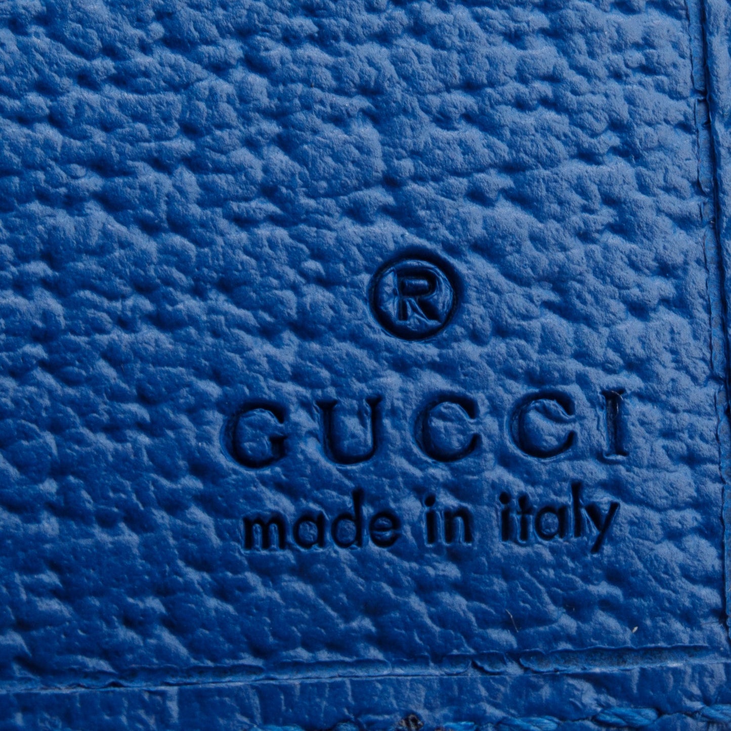 Gucci GG Supreme Monogram Textured Dollar Calfskin Rhombus Print Card Case