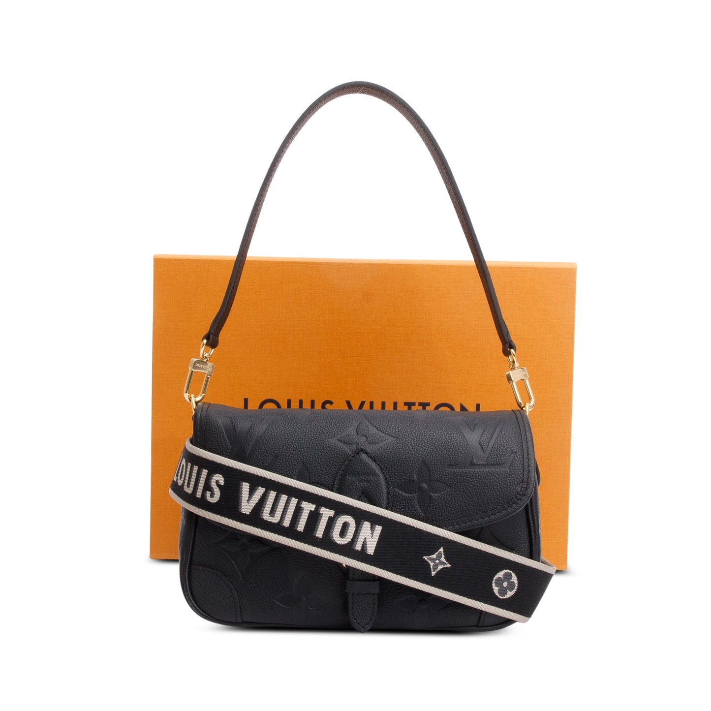 Louis Vuitton 2025 Black Monogram Empreinte Diane