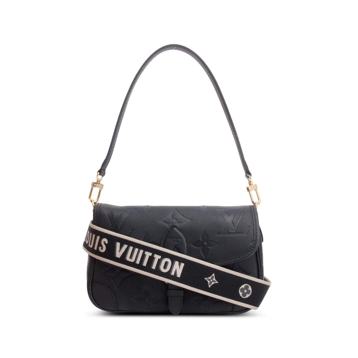 Louis Vuitton 2025 Black Monogram Empreinte Diane