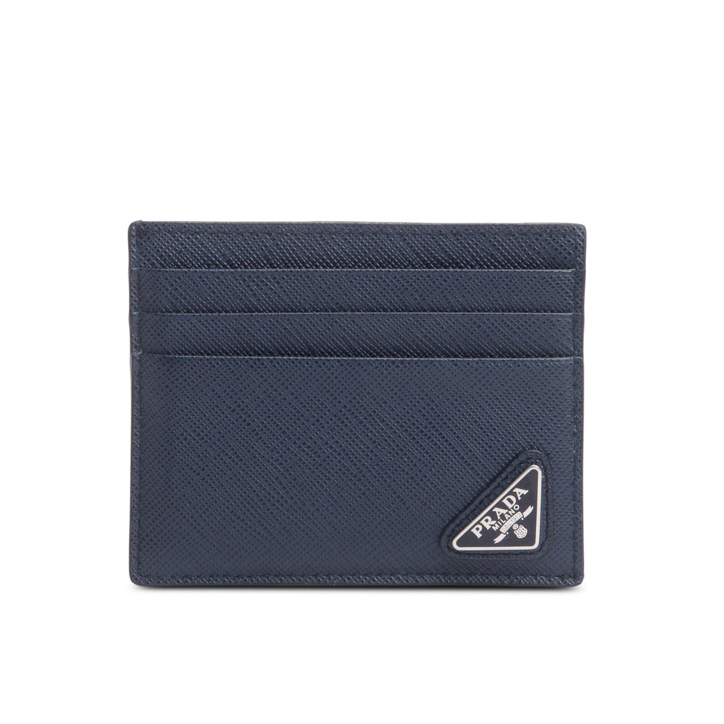 Prada Blue Saffiano Leather Card Holder