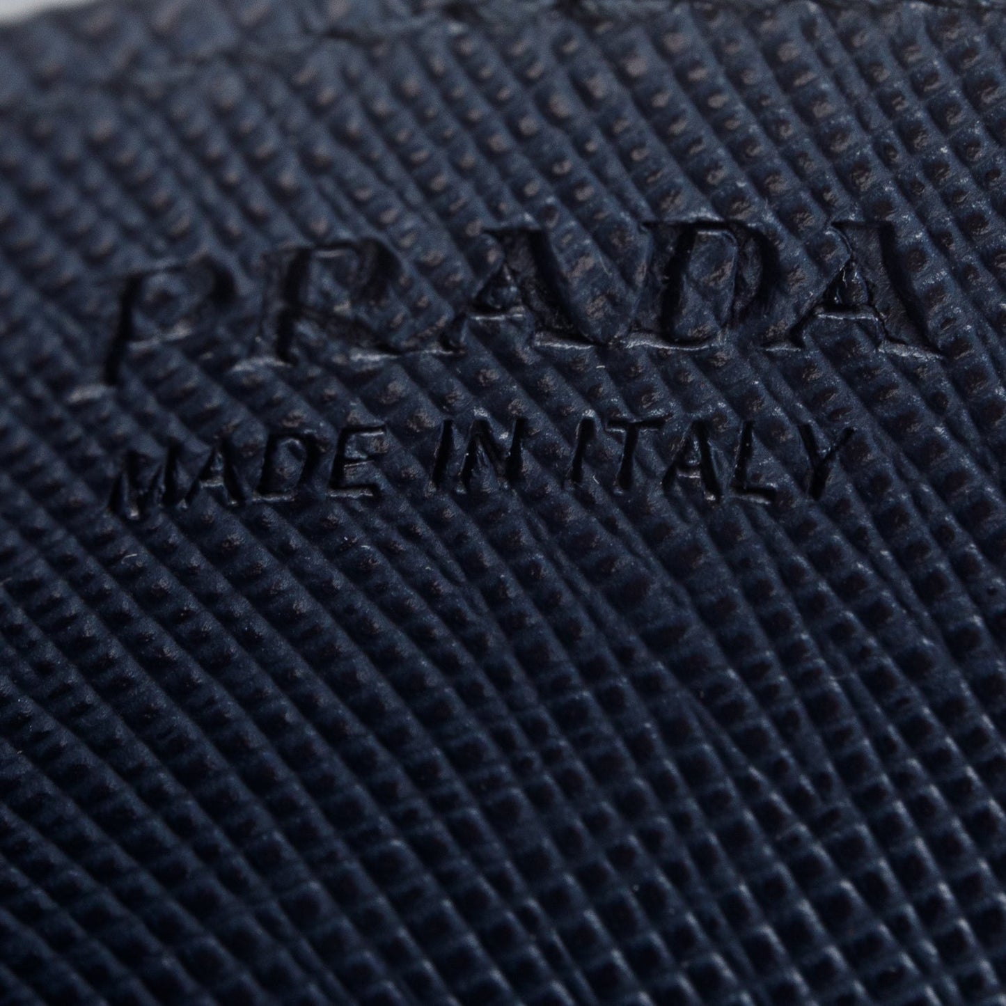 Prada Blue Saffiano Leather Card Holder