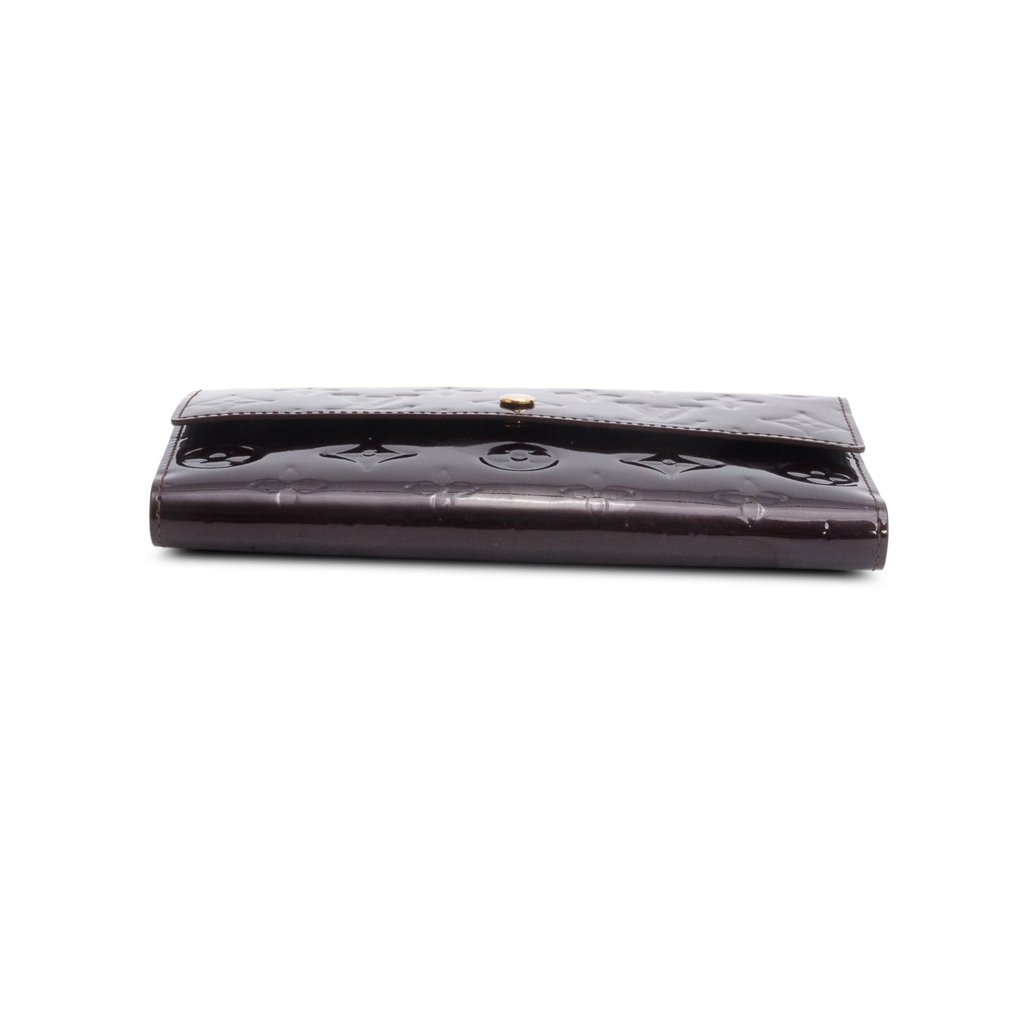 Louis Vuitton Burgundy Monogram Vernis Sarah Wallet