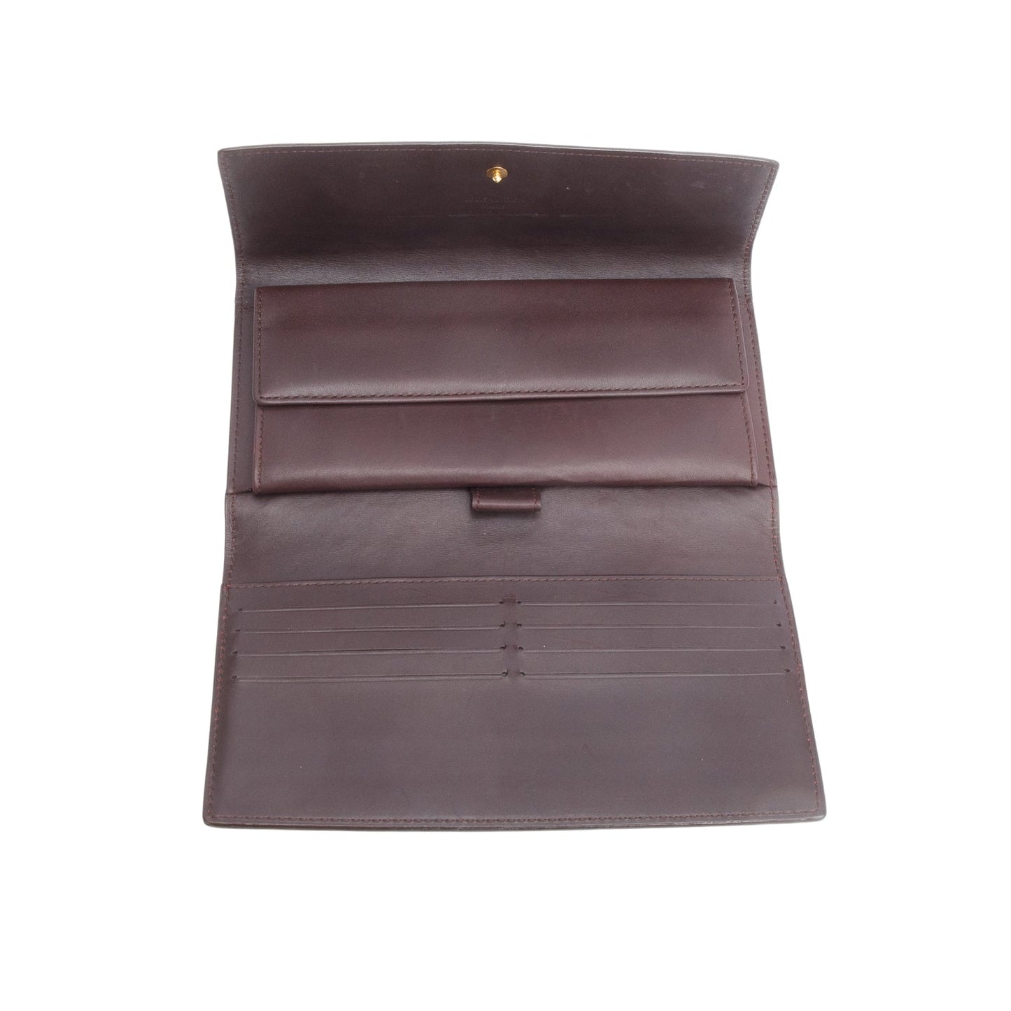 Louis Vuitton Burgundy Monogram Vernis Sarah Wallet