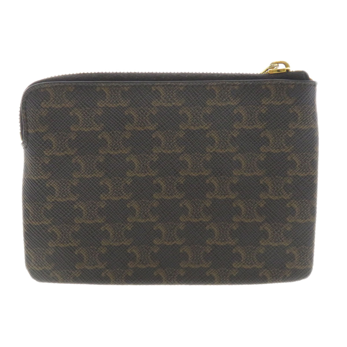 CELINE Coin case PVC Brown Macadam Women(Unisex)