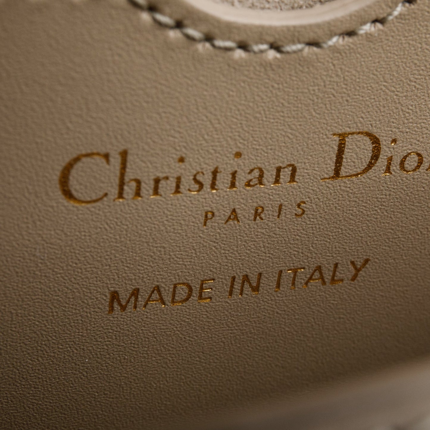 Christian Dior 2022 Taupe Box Calfskin East-West Bobby Bag