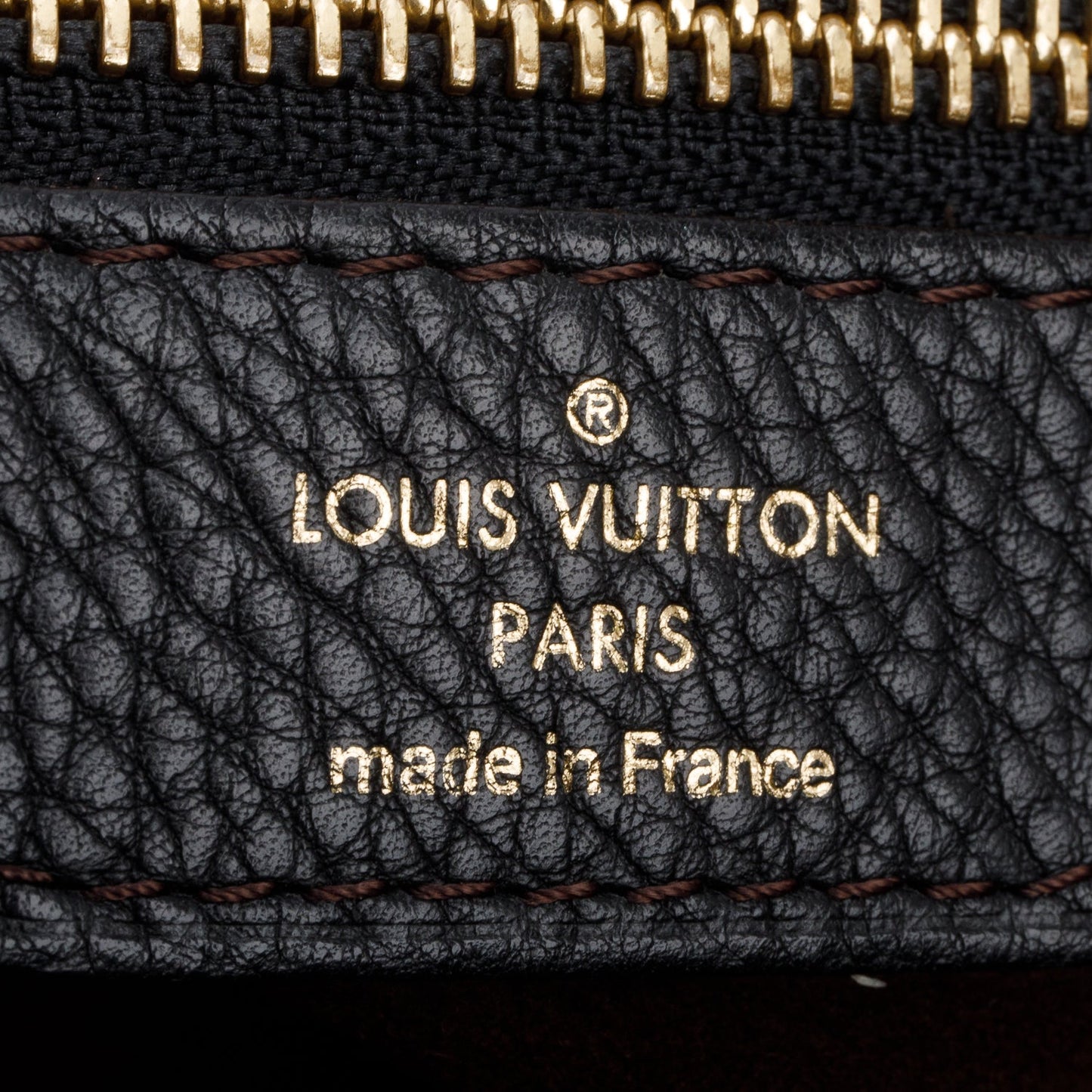 Louis Vuitton Black Leather Mahina Stella PM