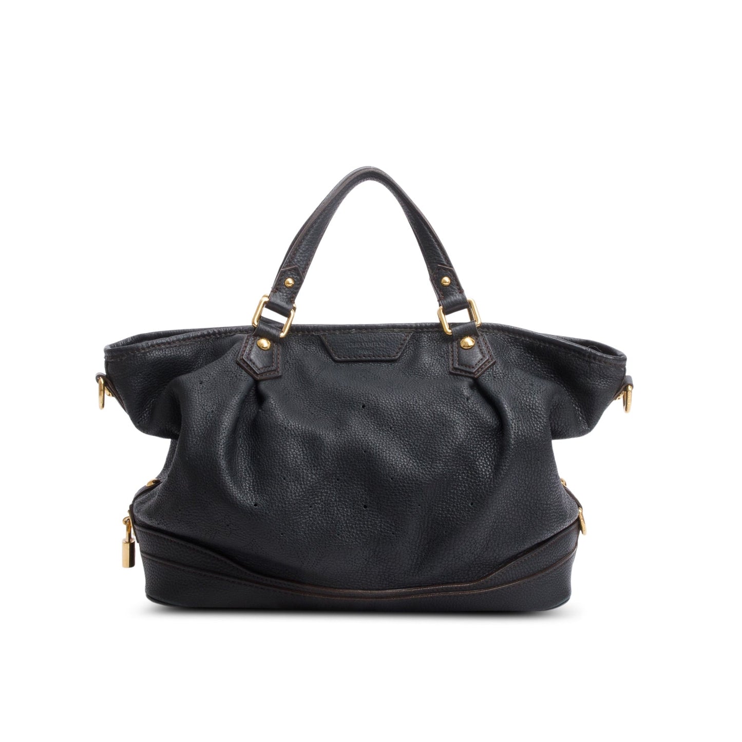 Louis Vuitton Black Leather Mahina Stella PM