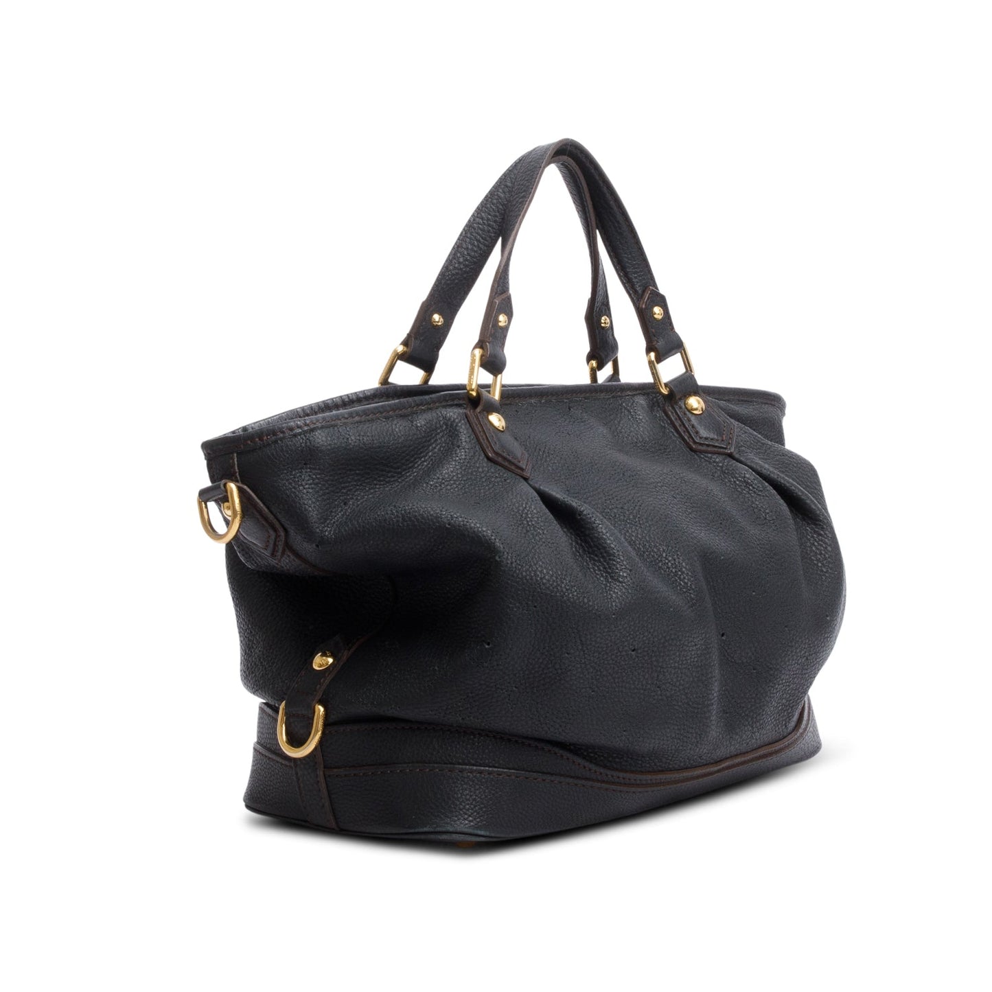Louis Vuitton Black Leather Mahina Stella PM