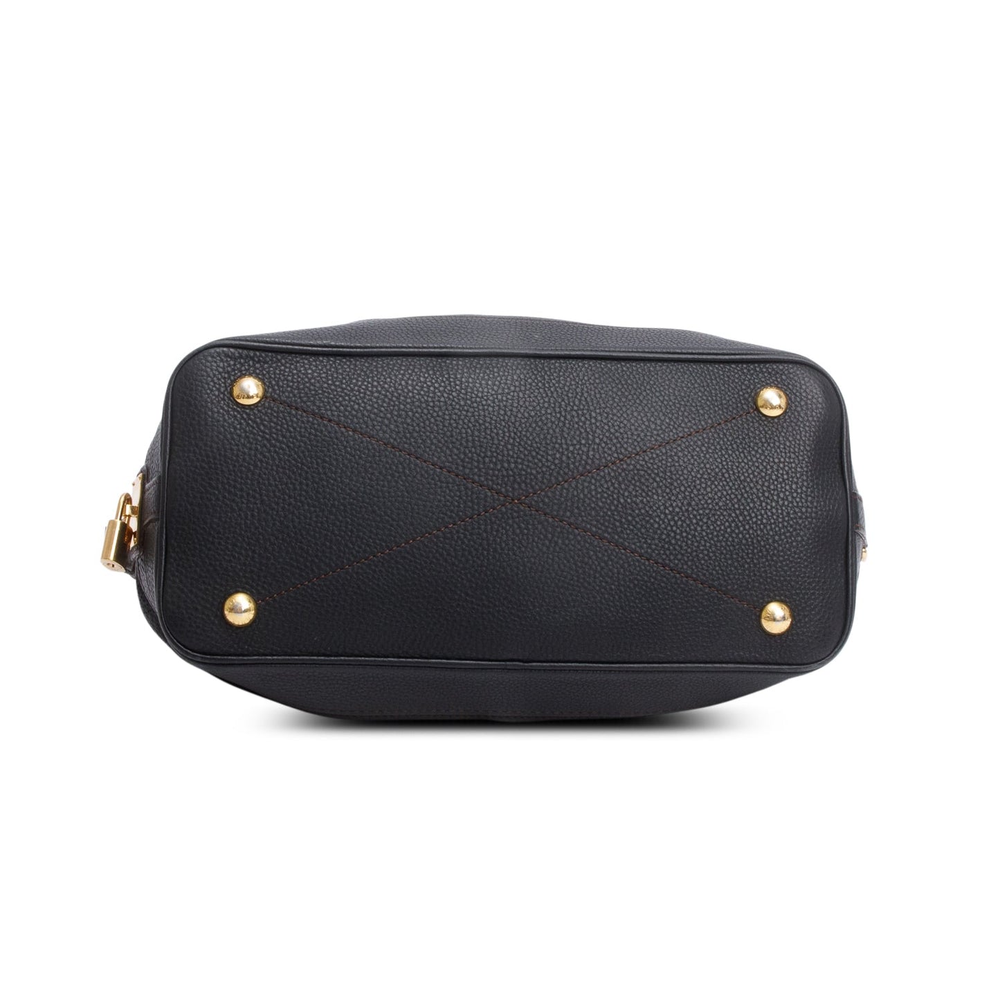 Louis Vuitton Black Leather Mahina Stella PM