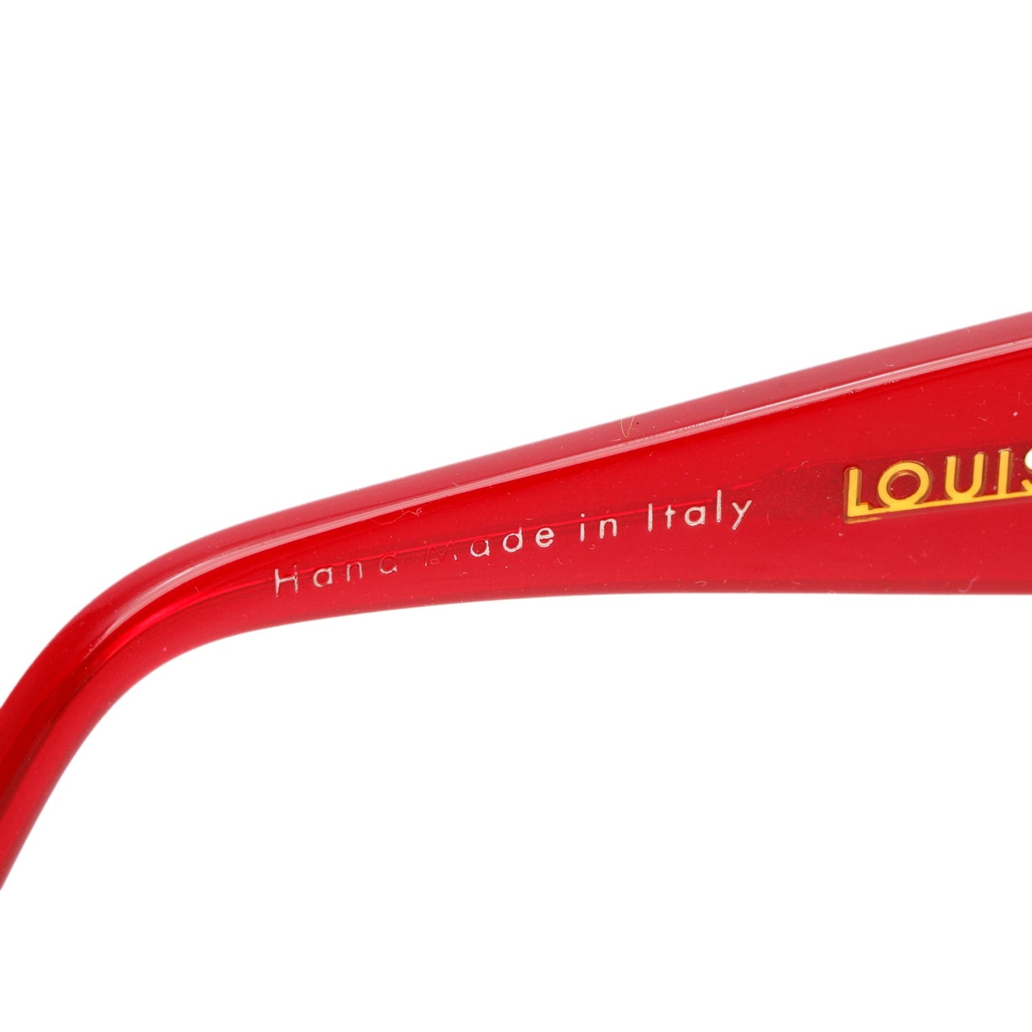 Louis Vuitton Z0133E Red Acetate Crystal Ursula Square Sunglasses