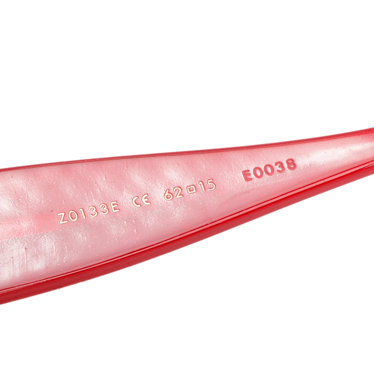 Louis Vuitton Z0133E Red Acetate Crystal Ursula Square Sunglasses