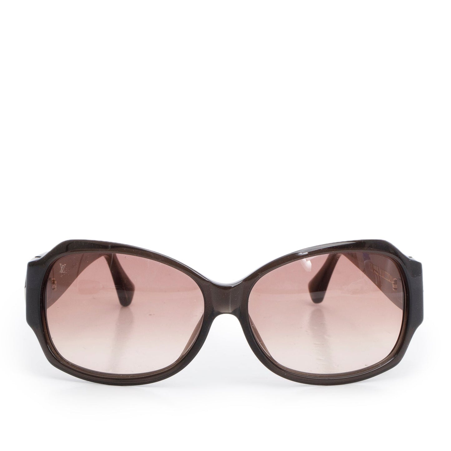 Louis Vuitton Z0134E Brown Acetate Crystal Ursula Square Sunglasses