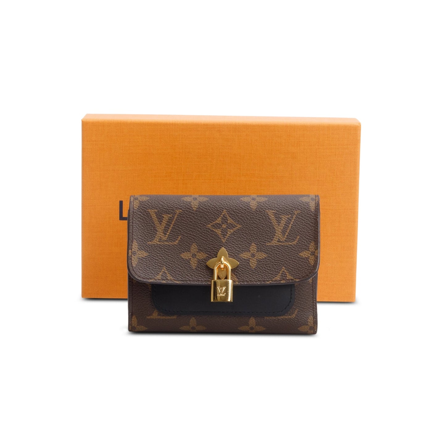 Louis Vuitton Monogram Flower Lock Compact Wallet