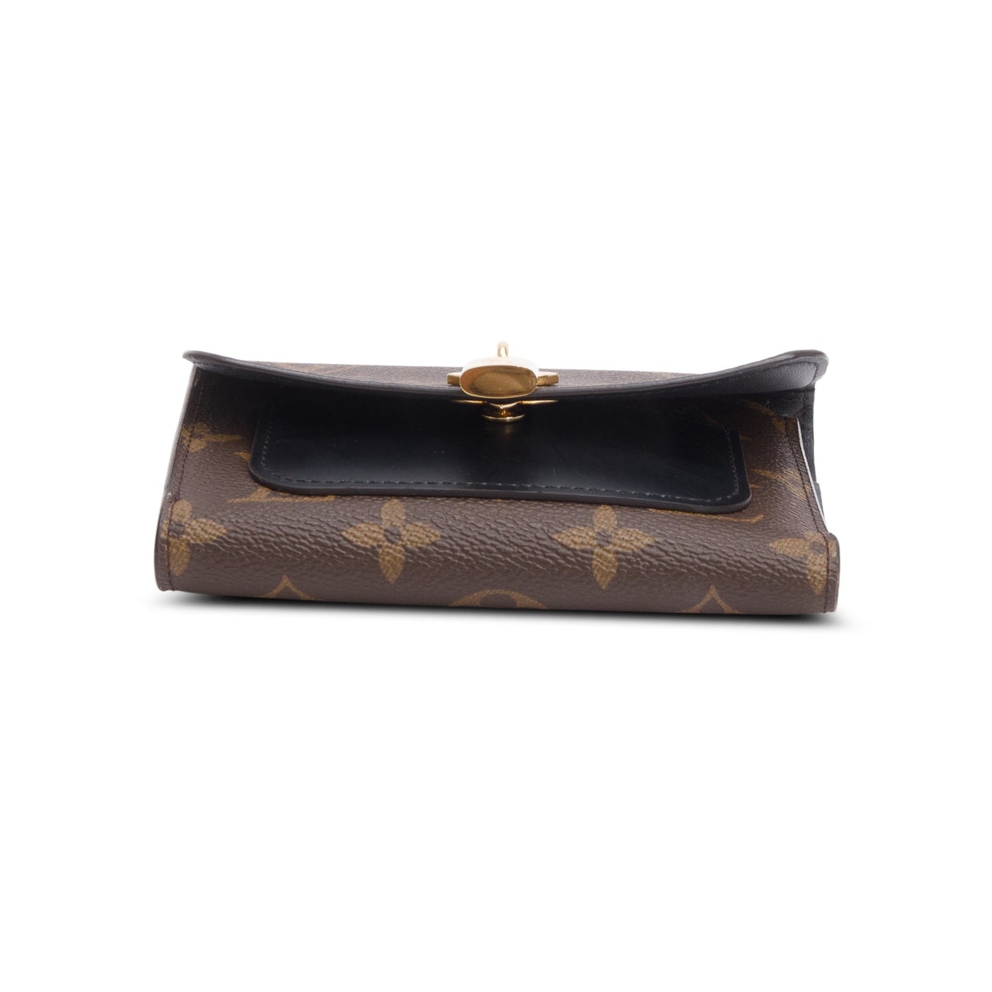 Louis Vuitton Monogram Flower Lock Compact Wallet