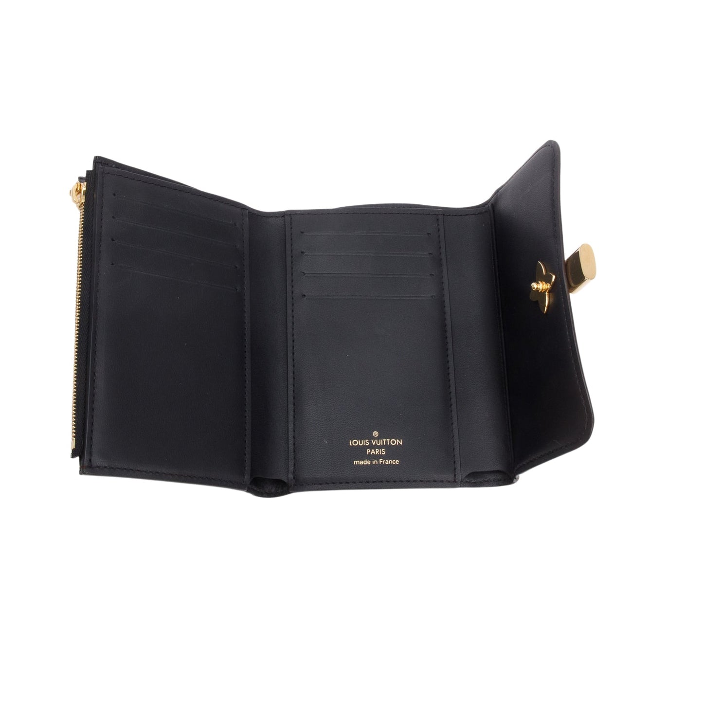 Louis Vuitton Monogram Flower Lock Compact Wallet
