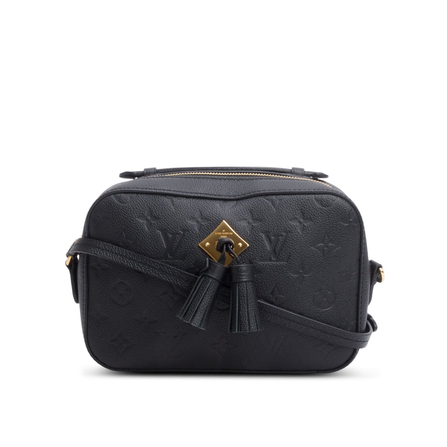 Louis Vuitton Black Monogram Empreinte Leather Saintonge Bag