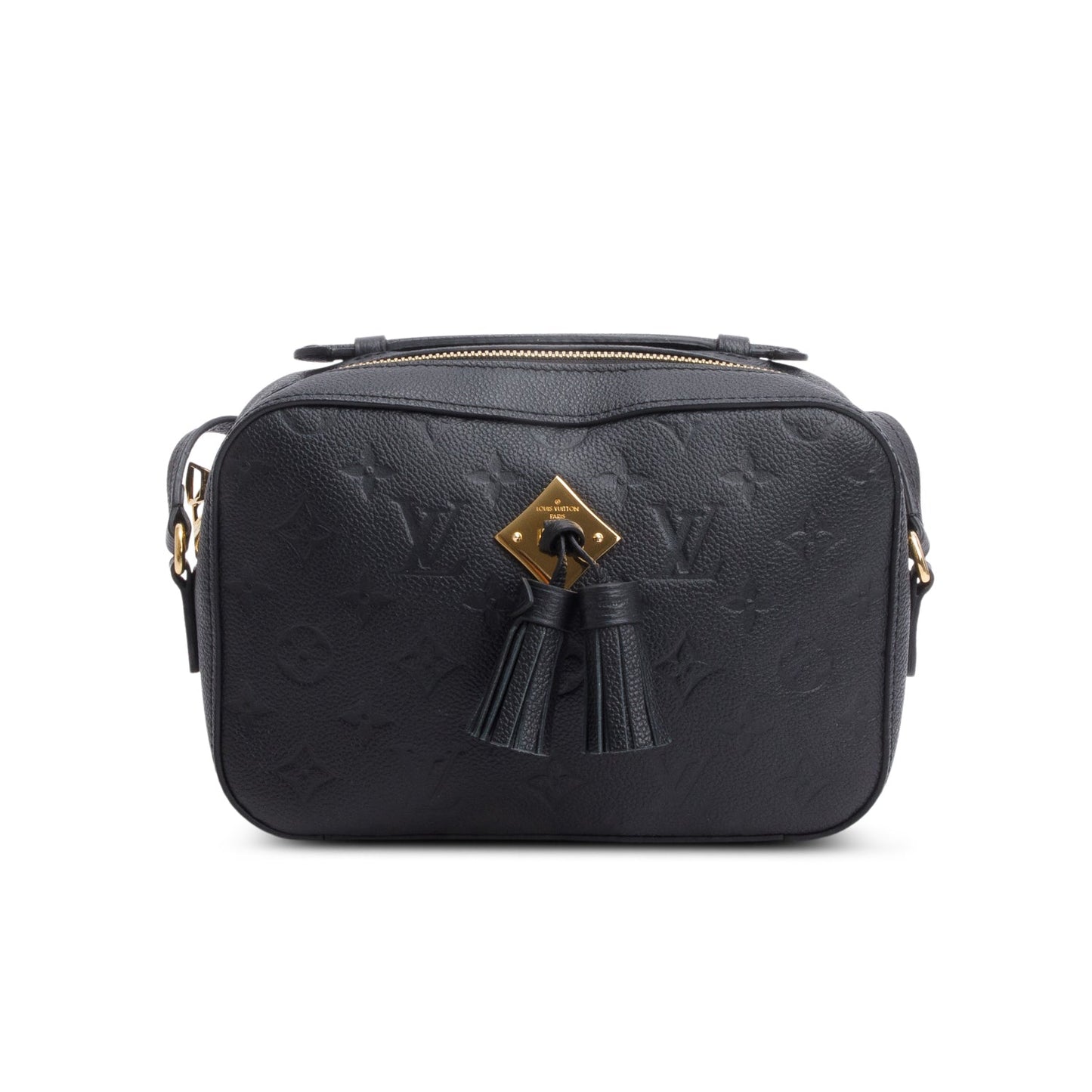 Louis Vuitton Black Monogram Empreinte Leather Saintonge Bag