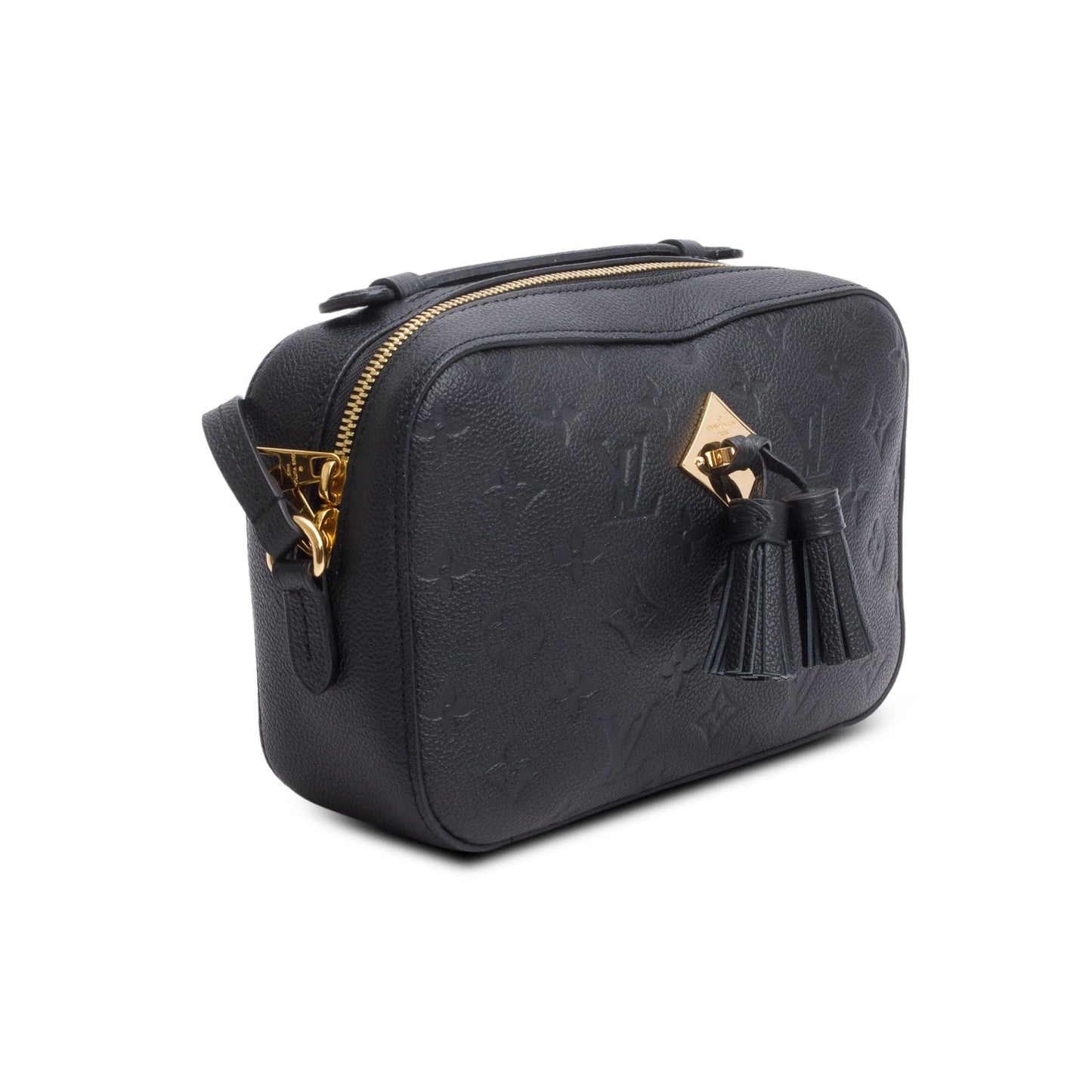 Louis Vuitton Black Monogram Empreinte Leather Saintonge Bag