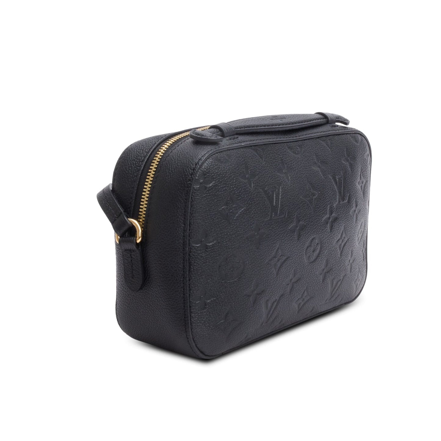 Louis Vuitton Black Monogram Empreinte Leather Saintonge Bag