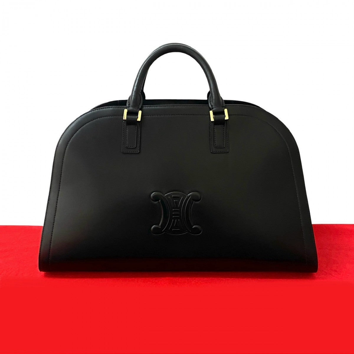 CELINE Handbag leather black