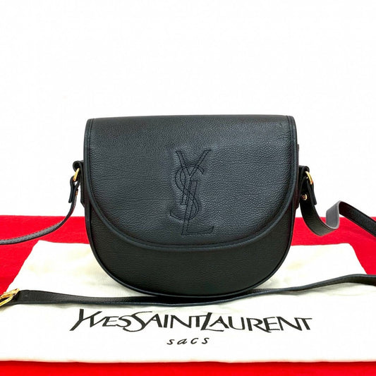 YVES SAINT LAURENT Shoulder Bag leather black logo Women