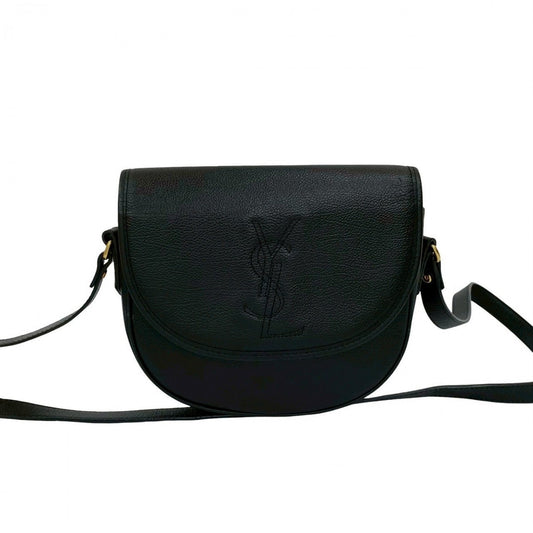 YVES SAINT LAURENT Shoulder Bag leather black logo Women